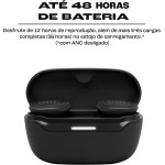 Fone de Ouvido Sem Fio, JBL, Endurace Race TWS, Esportivo, À Prova D'água e Resistente À Poeira - Preto - Imagem 5