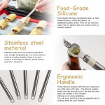 Conjunto de Utensílios de Cozinha - 33 Peças - Silicone e Aço Inoxidável - Antiaderente - Resistente ao Calor - Lavável na Lavadora - Imagem 5