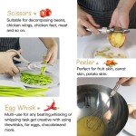 Conjunto de Utensílios de Cozinha - 33 Peças - Silicone e Aço Inoxidável - Antiaderente - Resistente ao Calor - Lavável na Lavadora - Imagem 6