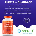 Supra Ômega 3 + Vitamina E, 660mg EPA | 440mg DHA, selo internacional de qualidade MEG-3®, 60 cápsulas, Biogens - Imagem 5