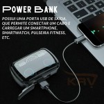 Fone de Ouvido Sem Fio Bluetooth 5.3+EDR (Ambos os Lados) Qualidade de Som de Alta Definição - Power Bank - IPX5 Resistente a Água - Qualidade PREMIUM - Imagem 6