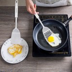 Conjunto de utensílios de cozinha de aço inoxidável Maphyton, 11 peças testadas pela FDA com espátula, 11pcs, Silver Cooking, 11 - Imagem 4
