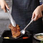 Conjunto de utensílios de cozinha de aço inoxidável Maphyton, 11 peças testadas pela FDA com espátula, 11pcs, Silver Cooking, 11 - Imagem 6