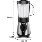 Liquidificador Arno Actimix Compact Blender LQ01, 500W, Inox, com copos de 250ml, 500ml e 750ml, 10 Peças, Lâminas para Misturar e Triturar, Ideal para Smoothies e Shakes, 220V - Imagem 7