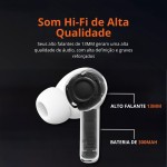 Fone De Ouvido Sem Fio Bluetooth 5.4 Compatível Todos Celulares Com Microfone e Redução de Ruído Wireless Academia Corrida Musicas Graves Potentes Controle Touch Linha Premium - Imagem 4
