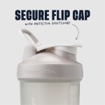 Garrafa coqueteleira BlenderBottle ProStak, com pote para comprimidos e proteína, 650 ml, Smoke Grey - Imagem 3
