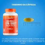 Mega Omega 3, EPA 1000mg + DHA 400mg, Certificado Meg-3, 60 cápsulas, Bigens (Kit 3, Sem Vitamina E) - Imagem 5