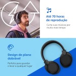 PHILIPS, Headphone Bluetooth, TAH6509BK/00, Com Cancelamento de Ruído Ativo ANC, Até 70 horas de bateria, Preto - Imagem 3