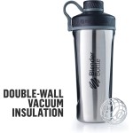 Garrafa térmica BlenderBottle Radian, 770 ml, preto fosco - Imagem 5