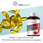 Ômega 3 Super Concentrado EPA 660mg DHA 440mg - Certificação Internacional MEG-3 – 3 Potes – 180 Cápsulas - Imagem 5