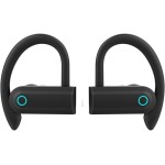 Fone de Ouvido com bateria de longa duração, Bluetooth Esportivo, Gancho de Orelha, com Microfone, Display Digital, Estojo de Carregamento, Preto - Imagem 7