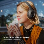 AIWA AWS-HP-02-B - Fone de Ouvido Headphone Bluetooth, ANC, Cancelamento de ruído, dobrável, Preto - Imagem 3