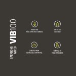 WAAW by ALOK Fone de Ouvido VIB 100EW com Fio de 1,2 Metros, Intra-Auricular, Microfone Integrado, Controle Multifunções - Imagem 9