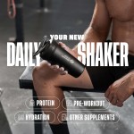 BlenderBottle Strada Garrafa de água de aço inoxidável isolada com batedor de arame, 700 ml, cinza - Imagem 6