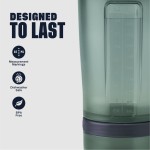 BlenderBottle Coqueteleira com organizador de comprimidos e armazenamento para proteína em pó, sistema clássico V2 ProStak, 623 g, caramelo - Imagem 5