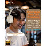 Fone de Ouvido Bluetooth 5.4, Headphone Bluetooth com Hybrid ANC, Suporte Chamadas de Voz, Modo Ambiente, Certificação Hi-Pure Audio, 100 Horas em Standby – Bege Claro - Imagem 5