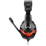 Headset Gamer Warrior Harve P2 Stereo Preto/Vermelho - PH101 - Imagem 3