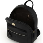 Mochila Feminina Luxo Monogramada Estilo Grife Internacional Alças Confortáveis Ajustáveis Zíper Dourado Espaço Interno Grande Bolsa Casual, Trabalho e Passeio - Imagem 9