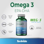 Omega 3 - EPA | DHA + Vitamina E - 1400 mg - Certificados MEG 3 - Livre de metais pesados - 120 cápsulas - Tem Vida - Imagem 4