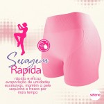 Short Academia Feminino Zero Transparência Sem Costura Poliamida Selene Adulto - Imagem 5