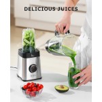 Sangcon Conjunto de liquidificadores e processador de alimentos para cozinha, liquidificador 5 em 1 para shakes e smoothies - Imagem 3