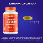 Ultra Omega 3, DHA 1000MG + EPA 400MG, Certificado Meg-3, 60 Cápsulas, Bigens (Kit 2, Sem Vitamina E) - Imagem 5