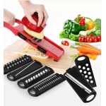Ralador Fatiador Legumes Mandoline Slicer Multifuncional Aço Inox - original - Imagem 4