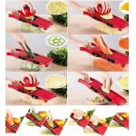 Ralador Fatiador Legumes Mandoline Slicer Multifuncional Aço Inox - original - Imagem 5