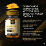 Ômega 3 1400mg Rico em EPA DHA Ultra Concentrado Ca.nuts 60 Cápsulas (3 Potes - 180 Cápsulas) - Imagem 8