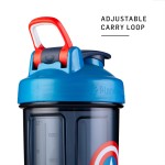 BlenderBottle Marvel Shaker Bottle Pro Series Perfeito para Shakes de Proteína e Pré-Treino, 800 ml, Cabeça Homem de Ferro - Imagem 5