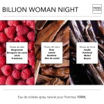 PARIS ELYSEES, Perfume Importado Eau De Toilette Feminino Billion Woman Night 100ml - Imagem 4
