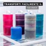 Potes de armazenamento BlenderBottle ProStak Twist n' Lock, pacote de 2 unidades, preto - Imagem 6