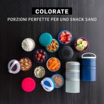 Potes de armazenamento BlenderBottle ProStak Twist n' Lock, pacote de 2 unidades, preto - Imagem 7