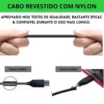Fone de Ouvido com Fio Entrada Tipo C Som Balanceado USB-C Cabo de Tecido Antitramado,Qualidade Premium - Imagem 3