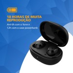 PHILIPS Fone de ouvido sem fio TWS bluetooth com microfone e energia para 18 horas totais na cor preto, padrão, TAT1235BK/97 - Imagem 3