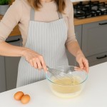 Kit Utensílios Cozinha Gourmet Aço Inox Premium Espumadeira Escumadeira Fouet Concha Fuê Batedor Claras Ovos Pegador Salada Macarrão Elegante Resistente - Imagem 4