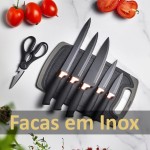 Utensilios Para Cozinha Silicone Kit 19 Peças Cabo Madeira Conjunto Completo Espátula Concha Colher Jogo Suporte Faca Antiaderente Tabua Tesoura Faqueiro PREMIUM (Preto) - Imagem 4