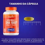 Ultra Omega 3, DHA 1000MG, EPA 400mg, com vitamina E - Certificado MEG-3, 120 Cápsulas, Bigens, Kit 2x - Imagem 5