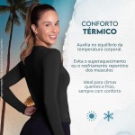 Camiseta Térmica Proteção UV Feminina Segunda Pele Academia Selene Fitness - Imagem 6