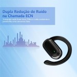 Fones de ouvido Bluetooth TWX compatíveis com Android e iOS Fones de ouvido Bluetooth leves sem fio com cancelamento de ruído preto/branco (Preto) - Imagem 5