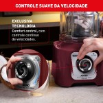 Liquidificador Arno Power Max 2200W XXL LN86, Carmim, com 6 Lâminas Powelix Pro, Copo de 2.25L, Tecnologia Autolock Anti Vazamento e Limpeza Fácil, 220V - Imagem 8