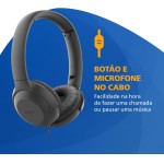 Fone de Ouvido Philips com Microfone - TAUH201BK/00, Preto - Imagem 3
