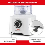 Liquidificador Arno Powermax 700W LN51, Branco, com 4 Lâminas Powelix, 3,1L de Capacidade Total e Alta Performance, 110V - Imagem 6