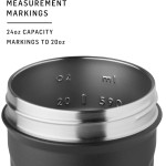 BlenderBottle Garrafa de água de aço inoxidável isolada Strada da Liga da Justiça com batedor de arame, 680 g, Batman - Imagem 4