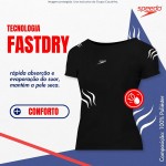 Camiseta Dry Fit Feminina Speedo Manga Curta Esportiva Adulto - Imagem 4