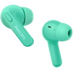 Fone de ouvido sem fio TWS bluetooth com microfone, formato em haste, IPX4 e energia para 18 horas totais na cor verde TAT2206GR/00 - Imagem 4
