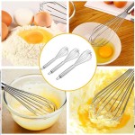 Conjunto de 3 batedores de aço inoxidável, conjunto de utensílios de cozinha de 20,3 cm, 25,4 cm, 30,5 cm, batedeiras, utensílios de cozinha, utensílios de cozinha, prata - Imagem 8