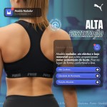 Top Puma Com Bojo Removível Esportivo Academia Feminino Original - Imagem 3