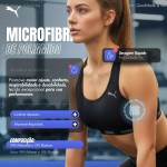 Top Puma Com Bojo Removível Esportivo Academia Feminino Original - Imagem 4