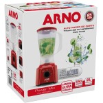 Liquidificador Arno Powermix 550W LQ11, Vermelho, com 4 Lâminas Zelkrom de Aço Inox, Alta Durabilidade e Desempenho Superior, 110V - Imagem 7